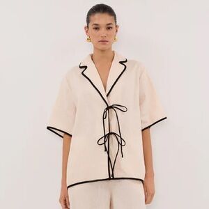 NWT DISSH Linen Top US 2